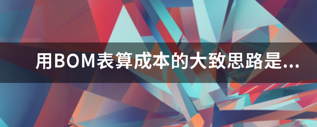 用產(chǎn)品BOM表格(物料清單、構(gòu)成表、配方表、配件表)核算生產(chǎn)